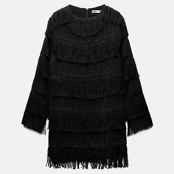 Zara Dresses & Skirts - Zara fringe mini dress